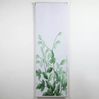 Штора рулонная «Ветви», блэкаут, 120200 см, белая