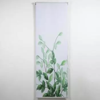 Штора рулонная «Ветви», блэкаут, 60200 см, цвет белый