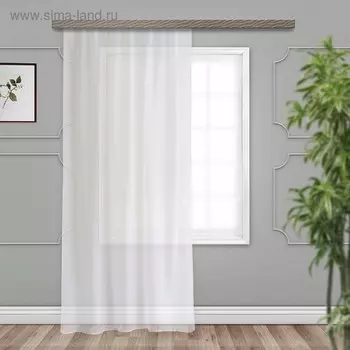 Штора-тюль Witerra 500х285см, белый, вуаль, пэ100%