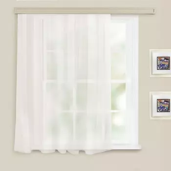 Штора вуаль однотонная ш145*в150 см белый, пэ100%