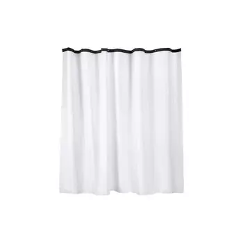 Шторка для ванной комнаты Wess Outlook, 240х200 см, цвет белый/чёрный