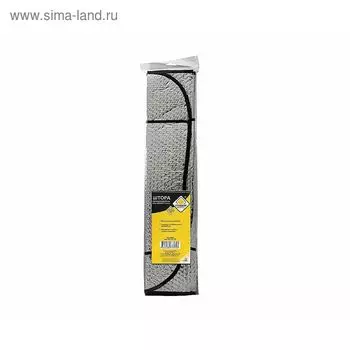 Шторка солнцезащитная на лобовое стекло "ГЛАВДОР" металлизир., фольга, серебро, 130х60 см