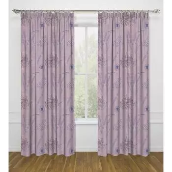 Шторы «Бонжур», размер 145х260 см, цвет розовый, 2 шт в наборе