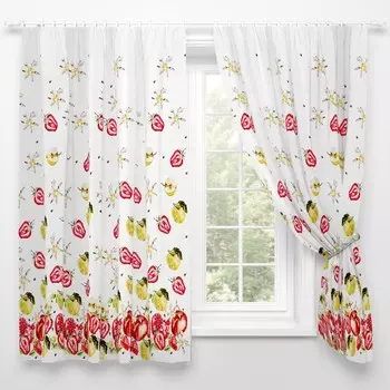 Шторы для кухни «Фруктовый фрэш», размер 145x180 см