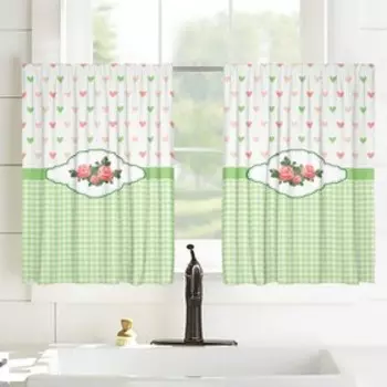 Шторы-кафе, размер 100x60 см, 2 шт