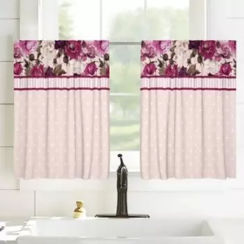 Шторы-кафе, размер 100x60 см, 2 шт