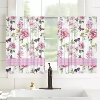 Шторы-кафе, размер 100x60 см, 2 шт