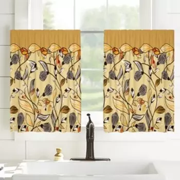 Шторы-кафе, размер 100x60 см, 2 шт