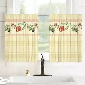 Шторы-кафе, размер 100x60 см, 2 шт