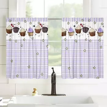 Шторы-кафе, размер 100x60 см, 2 шт