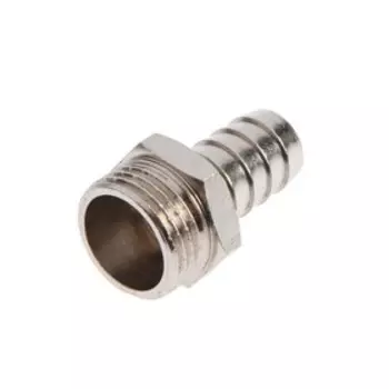 Штуцер Masterprof ИС.070651, 1/2" х 14 мм, наружная резьба, никелированная латунь