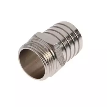 Штуцер Masterprof ИС.070657, 3/4" х 25 мм, наружная резьба, никелированная латунь