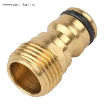 Штуцер, наружная резьба 1/2" (12 мм), быстросъёмное соединение, латунь