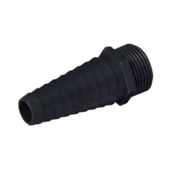 Штуцер, наружная резьба 3/4", для шлангов от 1/2" 1" (25 мм), пластик