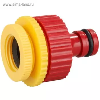 Штуцер, внутренняя резьба 1/2" (12 мм), быстросъёмное соединение, пластик, GRINDA