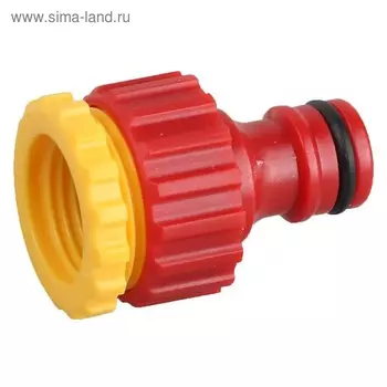 Штуцер, внутренняя резьба 1/2" (12 мм), быстросъёмное соединение, пластик, GRINDA