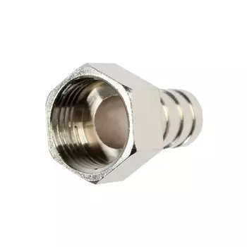 Штуцер ZEIN, 1/2" х 14 мм, внутренняя резьба, никелированная латунь, фасовка 10 шт.