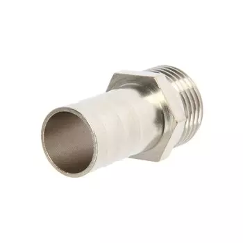 Штуцер ZEIN, 1/2" х 16 мм наружная резьба, никелированная латунь, фасовка 100 шт.