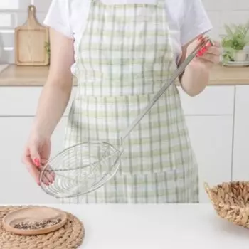 Шумовка для фритюра, 5320 см, толщина 3 мм, нержавеющая сталь, 201 марка стали