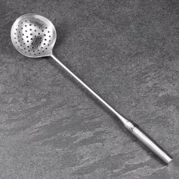 Шумовка для казана узбекская 47см, диаметр 11см, мет ручка