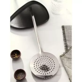 Шумовка из нержавеющей стали Доляна Everyday, 53,516, толщина 3 мм, цвет серебряный