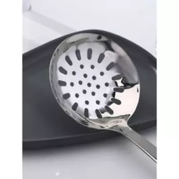 Шумовка Доляна Home, h=37.5 см, нержавеющая сталь, толщина 3 мм