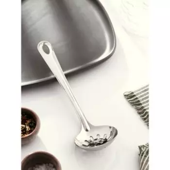 Шумовка из нержавеющей стали Доляна «Виктория», 226,5 см, цвет серебряный