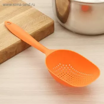 Шумовка прямоугольная Доляна, h=34 см, пластик, МИКС