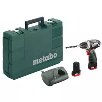 Шуруповерт ак. Metabo Power Maxx BS Basic, 10.8В, 2х2Ач, LiIon, 1400об/мин, БЗП 10мм, кейс