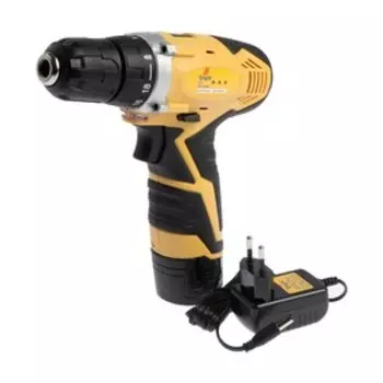 Шуруповерт ТУНДРА, патрон БЗ до 10 мм, подсветка, Li-ion 1300 mAh=12V, 550 об/мин, 18 Н*м