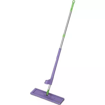 Швабра для мытья пола ORION 1104, прямоугольная, 130 см, цвет фиолетовый-зелёный