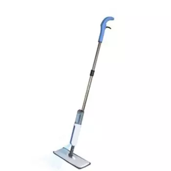 Швабра для мытья пола Pioneer MS031, с распылителем, 230 мл, 122 см, цвет серый