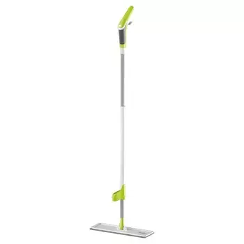 Швабра с распылителем Pioneer MS024, 36х11 см, 260 мл, ручка 135 см, цвет белый с зелёным
