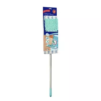 Швабра Vip Class PLUS, микрофибра и шенилл, насадка 41х12 см, ручка 69-120 см