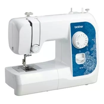 Швейная машина Brother M14, 14 операций, обметочная, потайная, эластичная строчка, белый