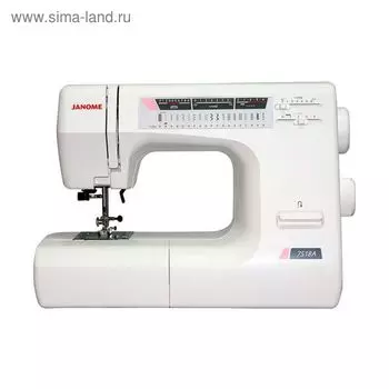 Швейная машина Janome 7518A, 55 Вт, 18 операций, автомат, белая