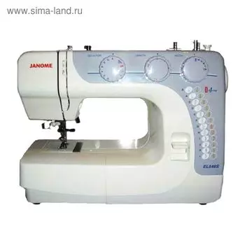 Швейная машина Janome EL546S, 24 опер, обметочная, эластичная, потайная строчка, белый
