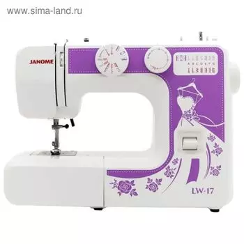 Швейная машина Janome LW-17, 15 операций, обметочная, потайная, эластичная строчка