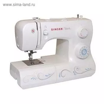 Швейная машина Singer Talent 3321, 21 опер, обметочная, эластичная, потайная строчка, белый 239553
