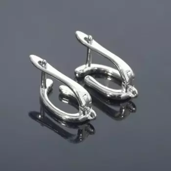 Швензы родированные "Гибкость", цвет серебро