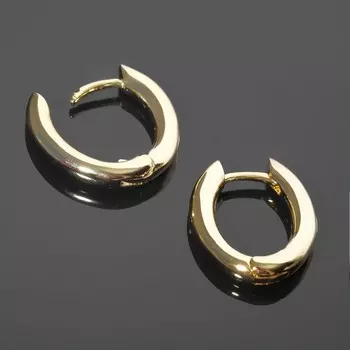 Швензы родированные "Хупы", цвет серебро