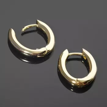 Швензы родированные "Хупы", цвет золото