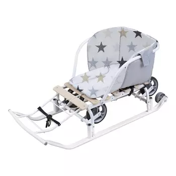 Сиденье для санок универсальное, принт со звёздочками