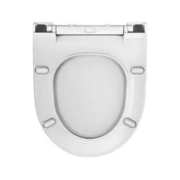 Сиденье для унитаза BERGES Geo slim SO 017703, дюропласт, микролифт, цвет белый