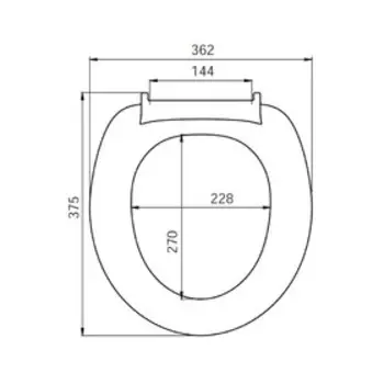 Сиденье для унитаза IDDIS ID 01 107.1, белое