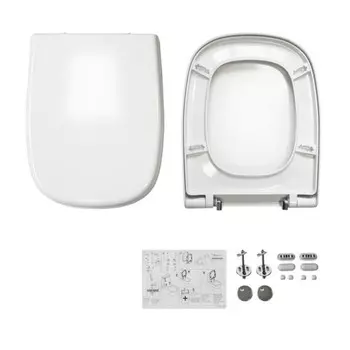 Сиденье для унитазов Sanita Luxe INFINITY, Quadro, soft-close, белое