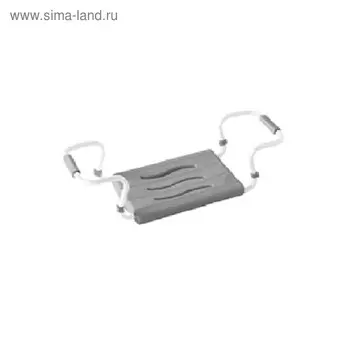 Сиденье для ванной, 36 х 26 см, стальной каркас 42,5-65 см, нагрузка 120 кг, серое