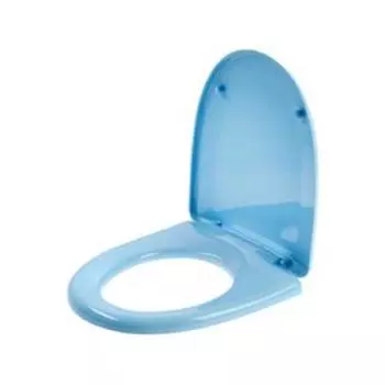 Сиденье "Инкоэр" ВестМ, крепления пластик, голубое