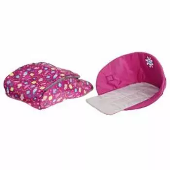 Сиденье мягкое для санок с чехлом для ног «Зима», цвет баклажан