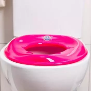 Сиденье на унитаз, цвет розовый
